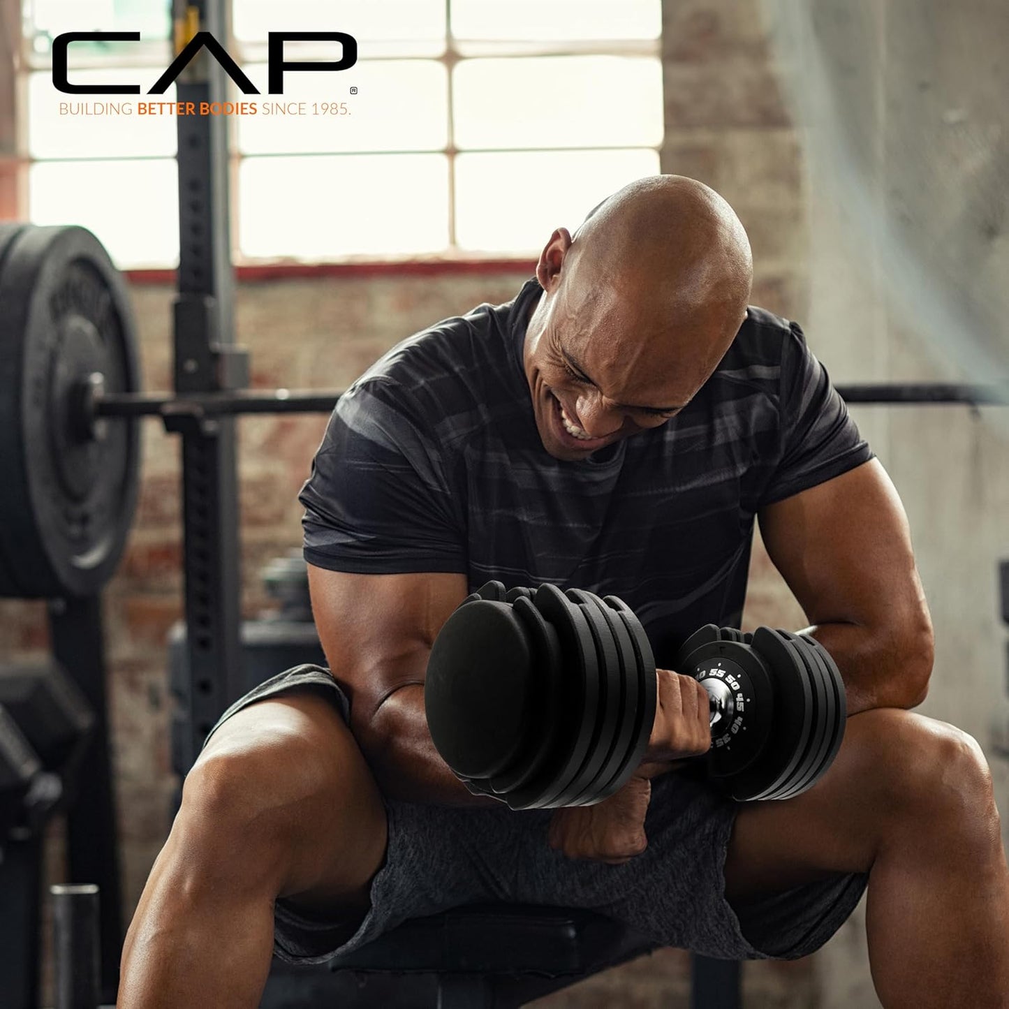 ADJUSTABELL Adjustable round Dumbbell Weights - Singles & Pairs | 12.5 Lb, 25 Lb & 55 Lb | Multiple Handle Options